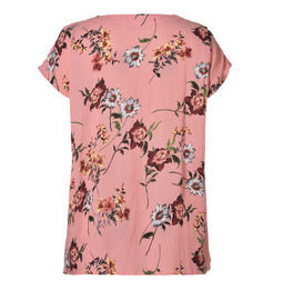 Spring And Summer Ladies Fashion Tops Short Sleeved In Viscose Crepe