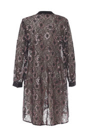 Long Lace Sexy Custom Womens Dresses Plus Size Buttons Decoration For Spring / Autumn