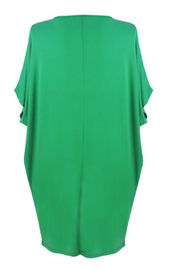 Bow Tie Design Ladies Plus Size Dresses Casual Mid Length Daily Wear Mint Color