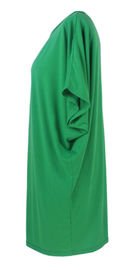 Bow Tie Design Ladies Plus Size Dresses Casual Mid Length Daily Wear Mint Color